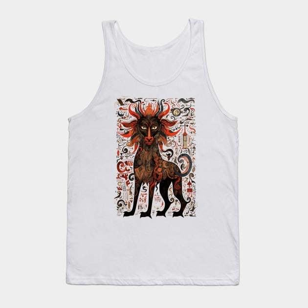 Mythical Beast of Blasphemy Tank Top by Peter Awax